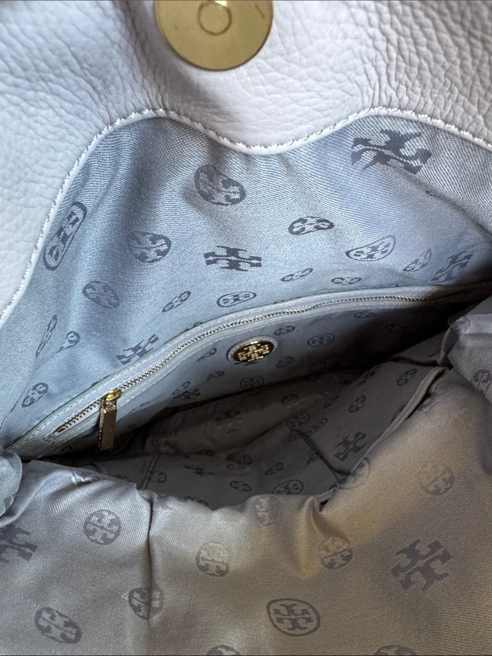 Tory Burch gray leather